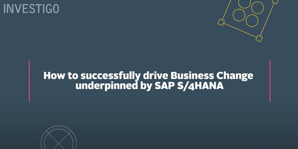 How To Successfully Drive Business Change Underpinned By Sap S4 Hana